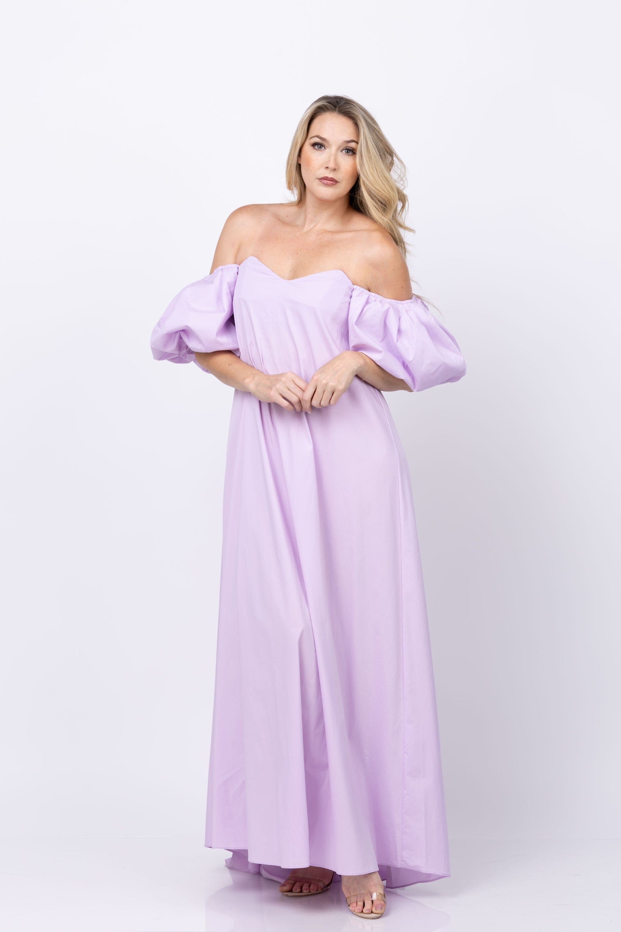 Caroline Constas Palmer Gown in Lavender