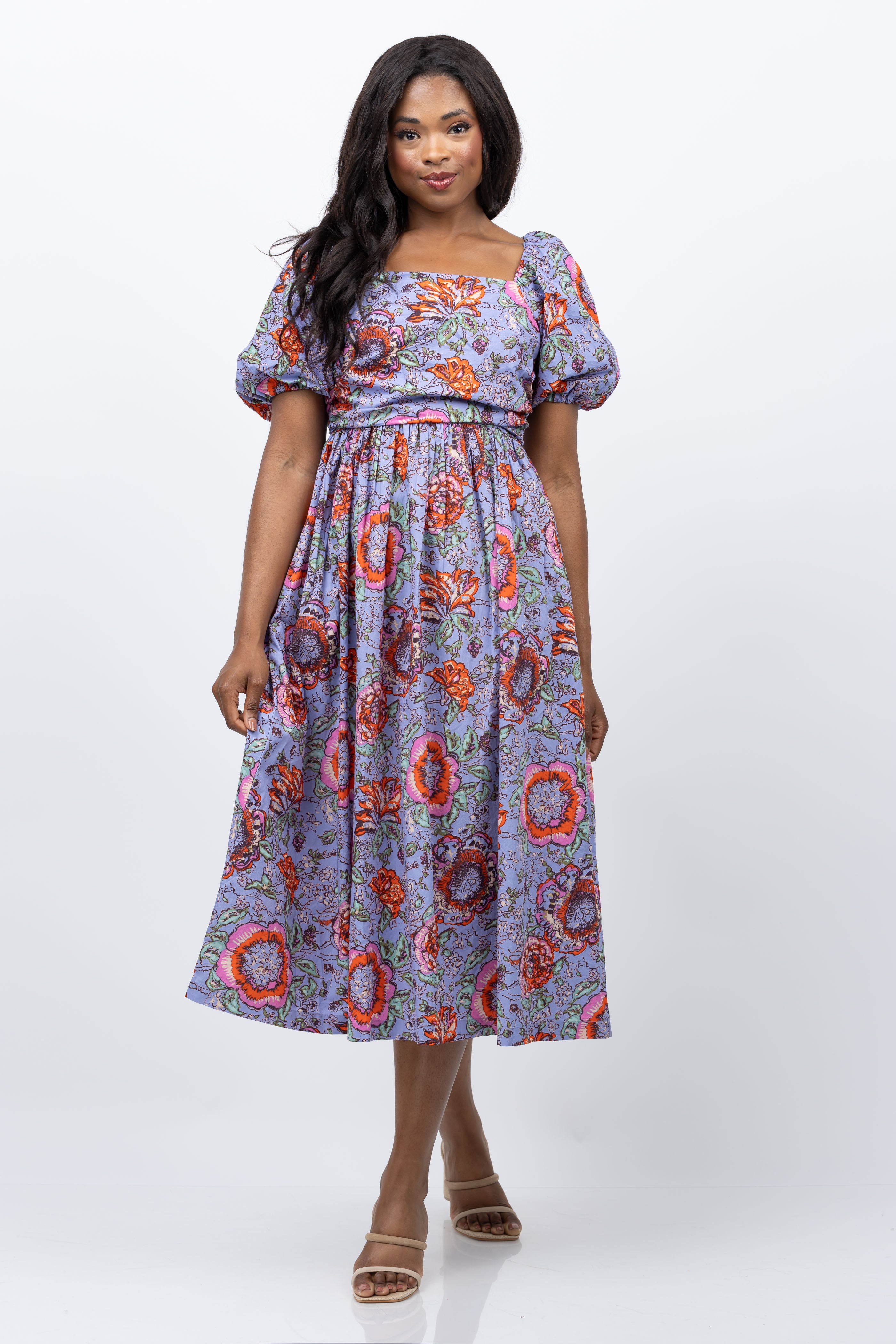knee length dresses for ladies Cleobella Gillian Midi Dress – Catherine Campbell main image 1