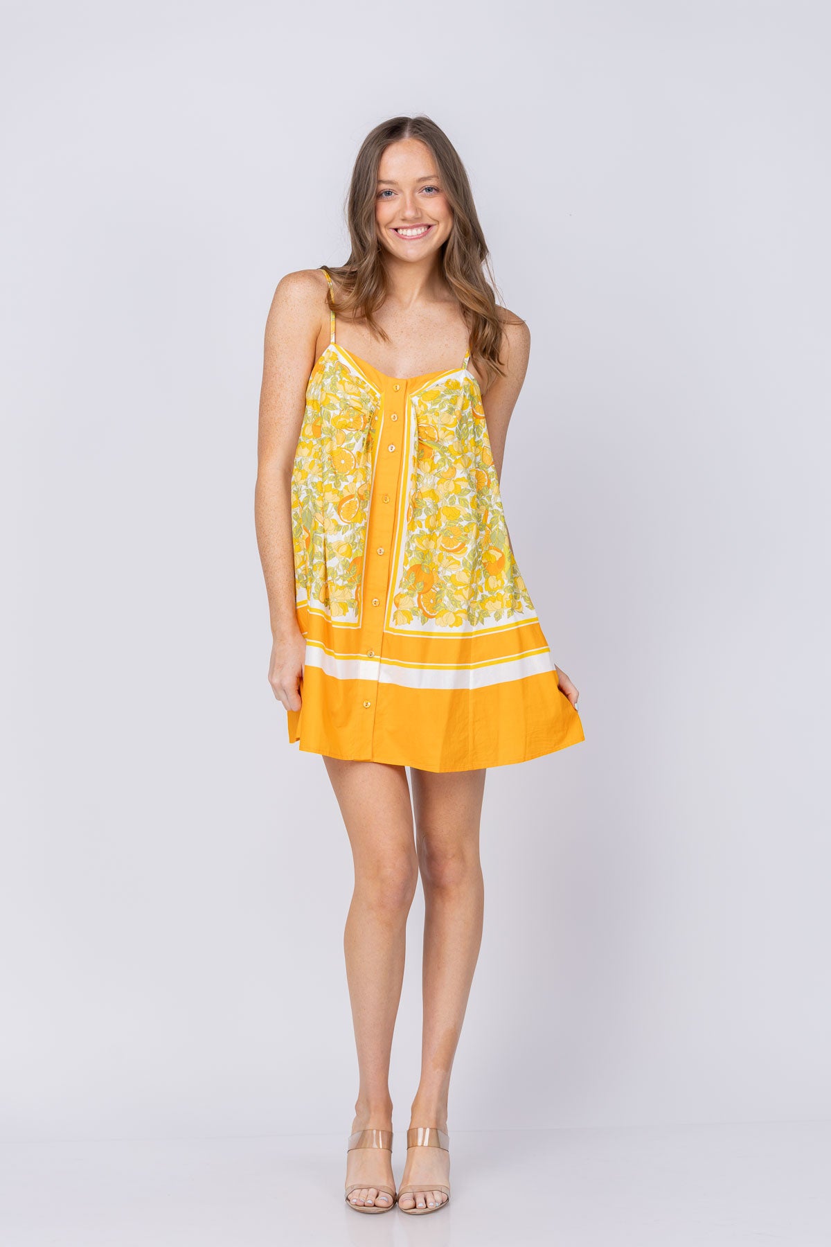 orange blossom dress Midi S length number is the perfect dress for all your RSVPs Mary Orange Blossoms - Little