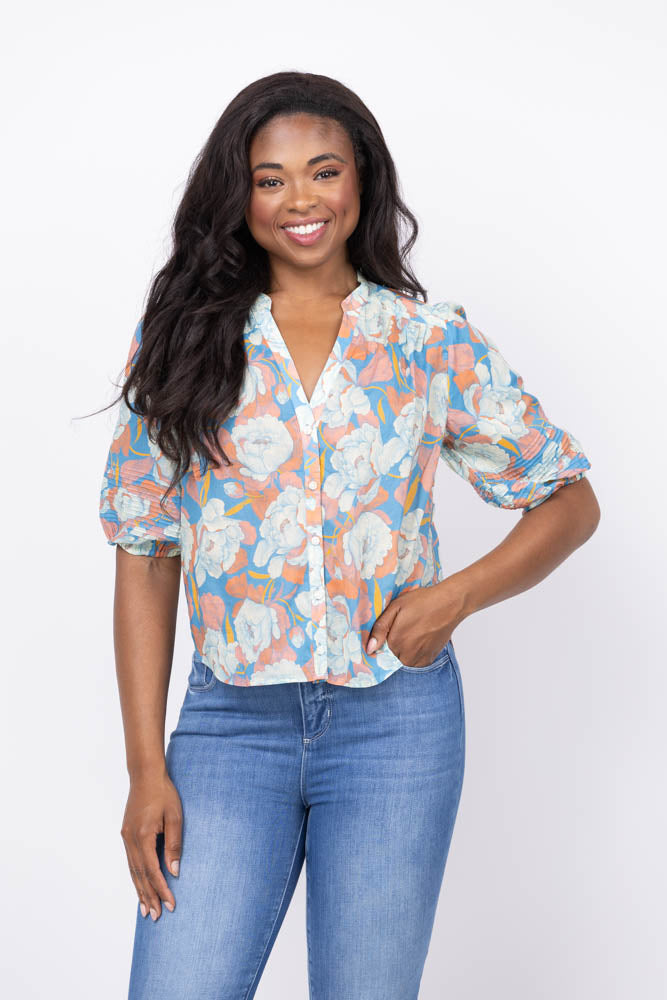 Trovata Loren Blouse in Twilight Floral