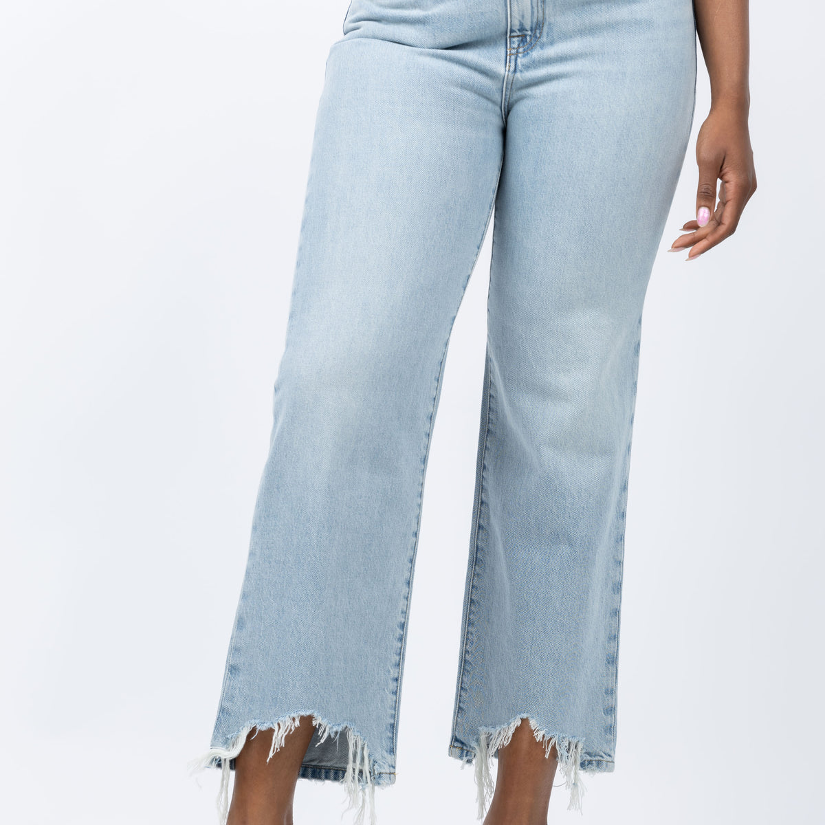 FRAME Le Jane Crop Bit Hem Jeans in Fizz Indigo – CoatTails