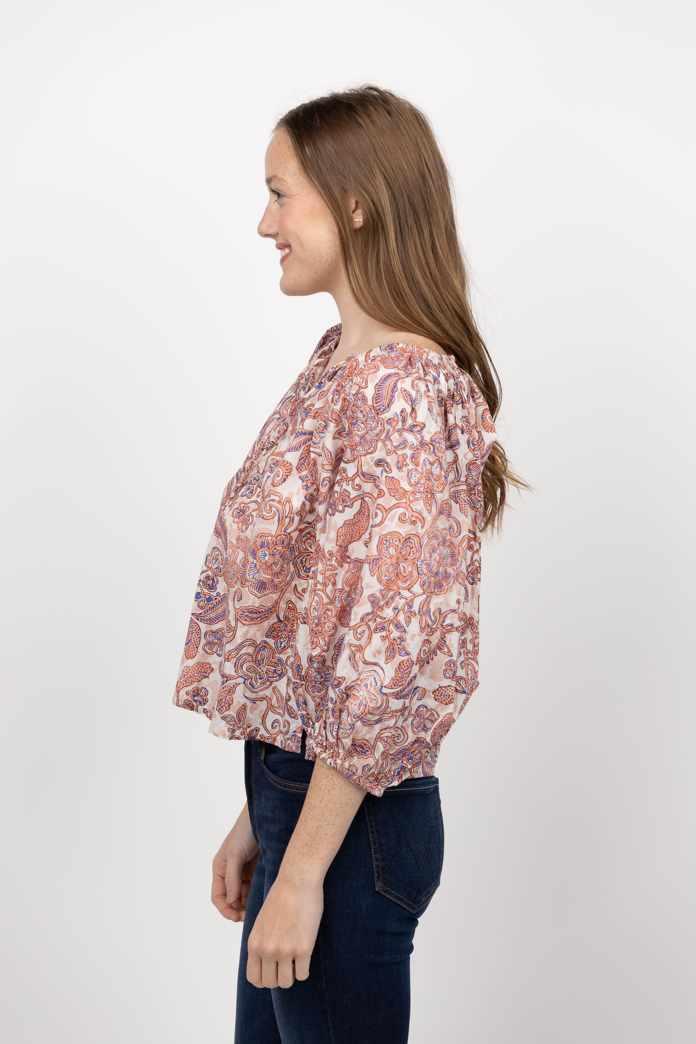 Cleobella Floral Blouse shops