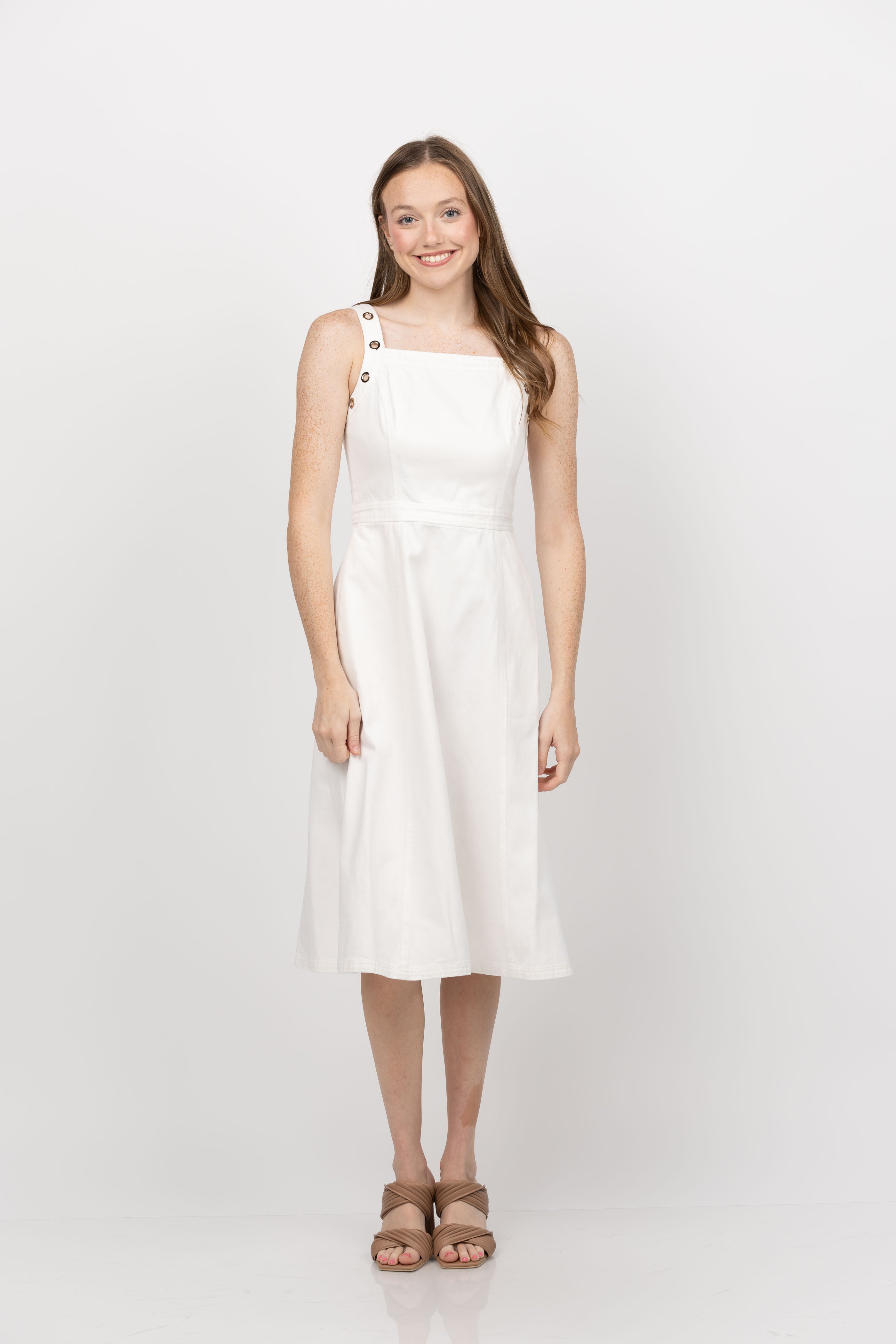 Shoshanna Fernanda Dress in Ivory - Main Image