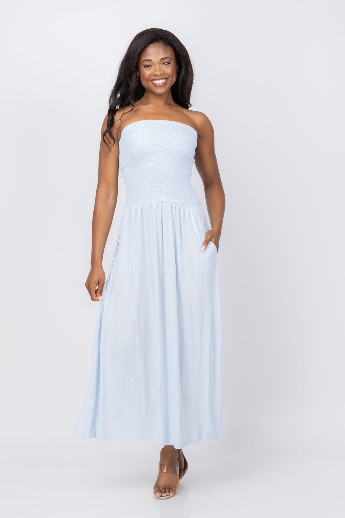 Nation Los Angeles Anya Tube Dress in Sky