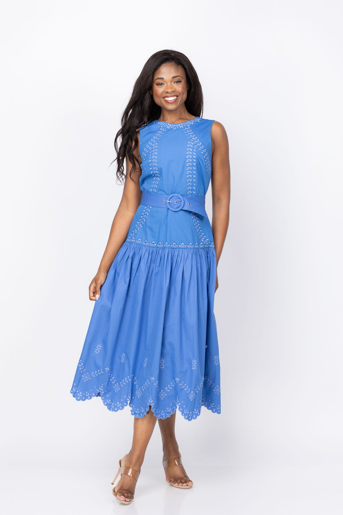 Shoshanna Lennon Dress In Marina