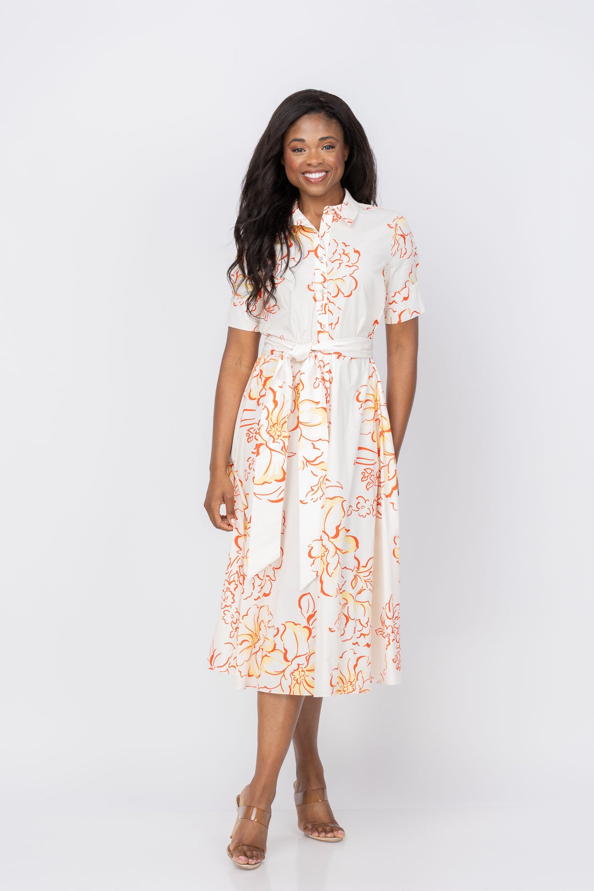 misa dress Los Angeles Toyah in Saffron Sketch defining self Brand_New Classic White Polka Dot Shirt Color:Expresso