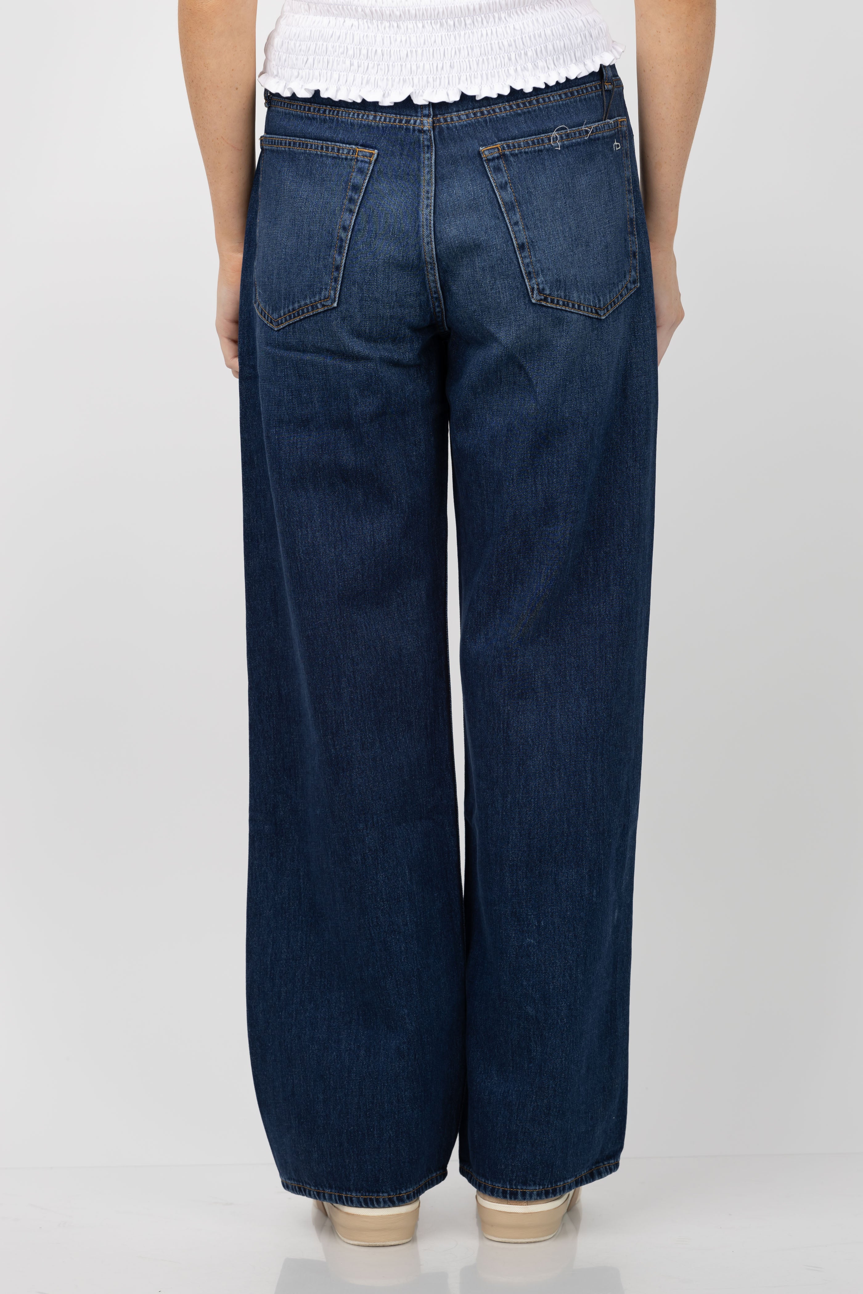 Rag & Bone Logan Wide Leg Jeans in Annalise