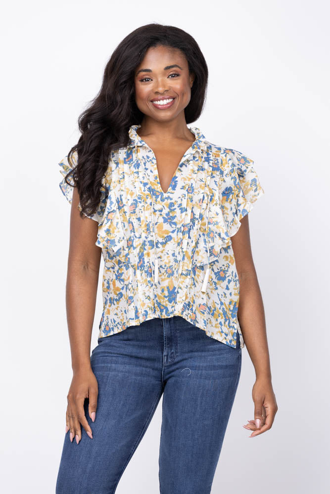 Cleobella Arista Blouse in Carina Print