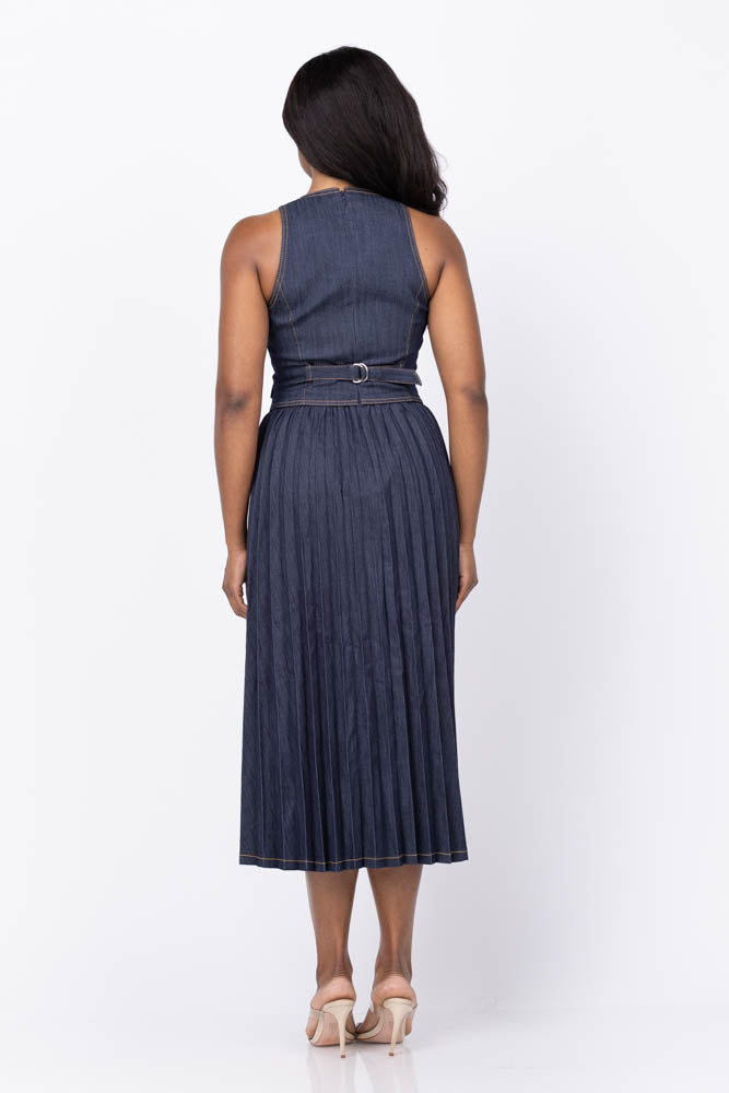 Cinq à Sept Esther Dress in Indigo