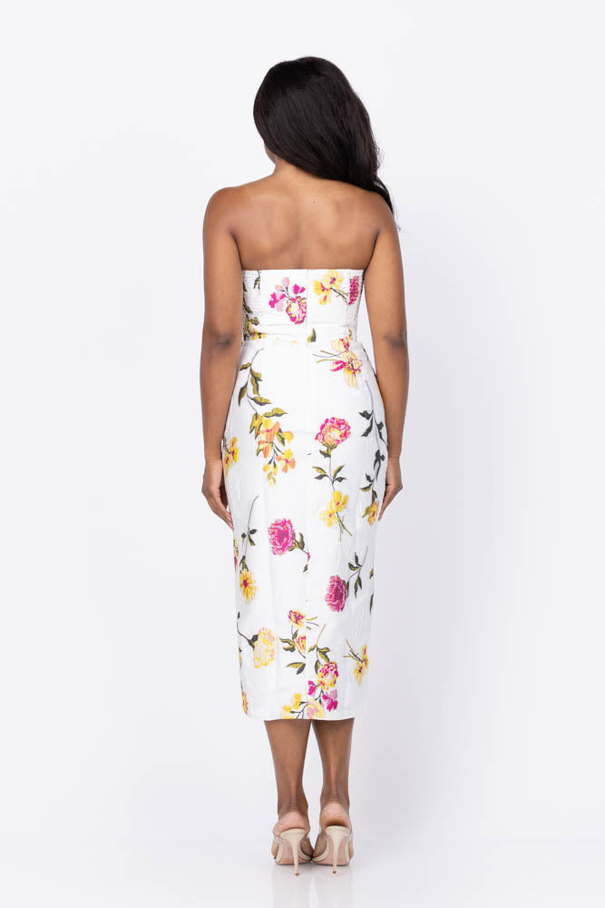 Amanda Uprichard Ivy Dress in White Multi