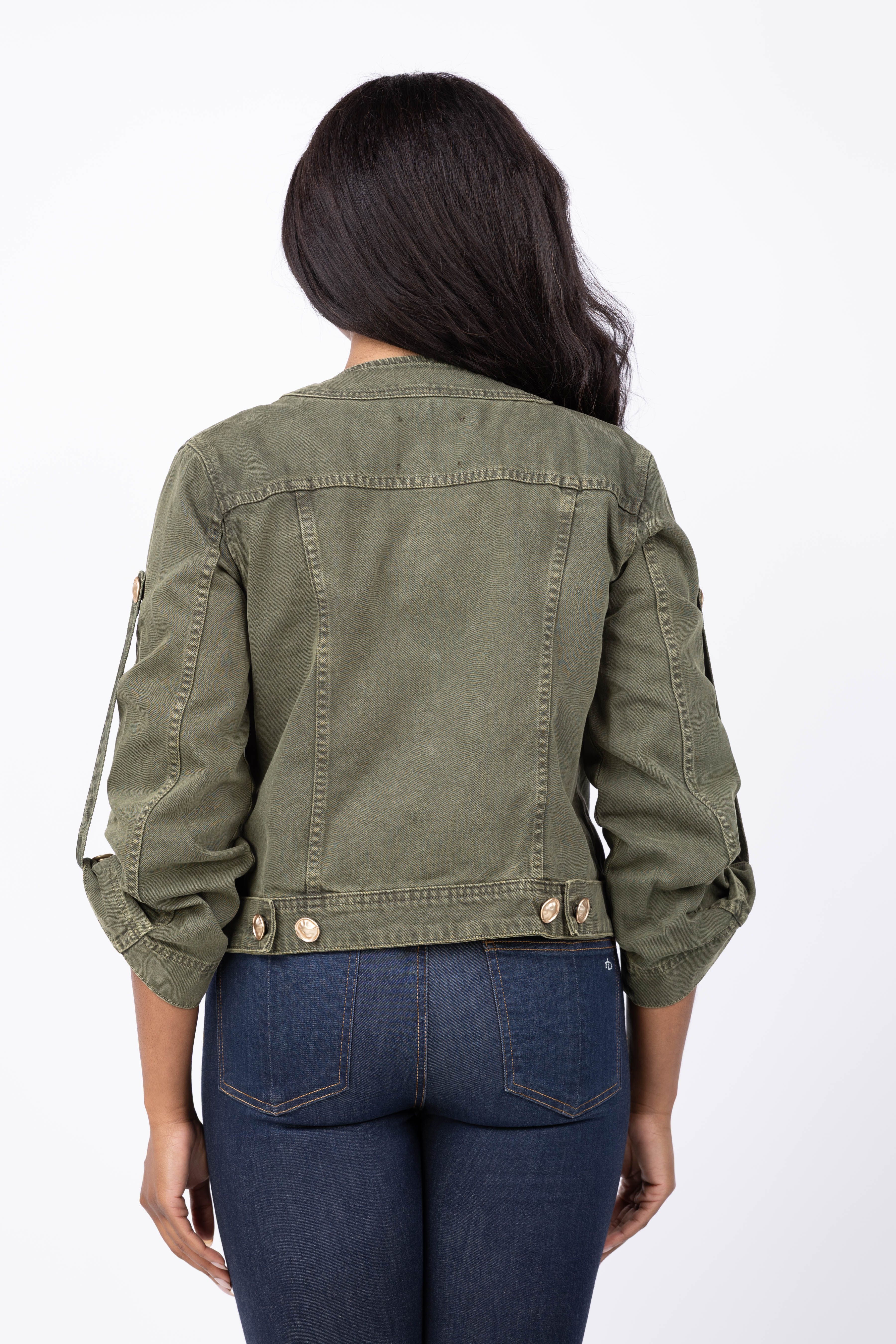 L'Agence Anouk Collarless Jacket in Picholine