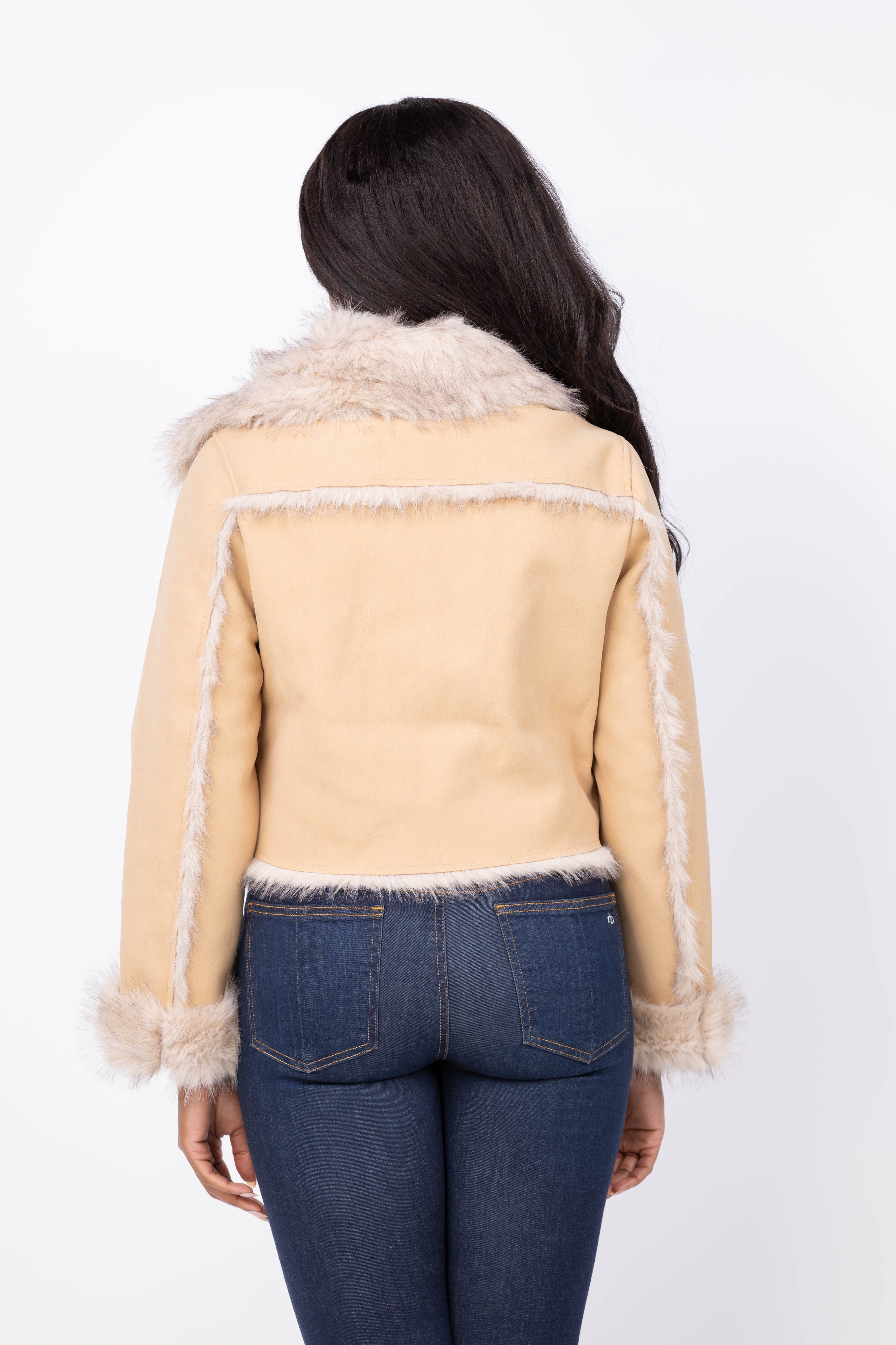 DH New York Aaliyah Jacket in Khaki Combo