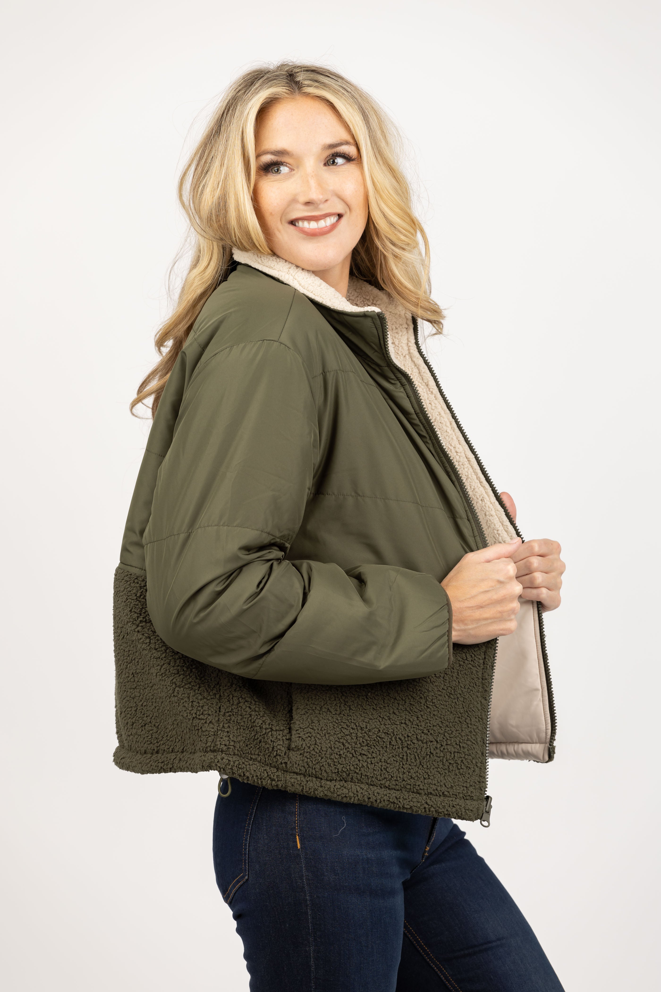 ジャケット・アウター 8919 Velvet Tasha Jacket in Army