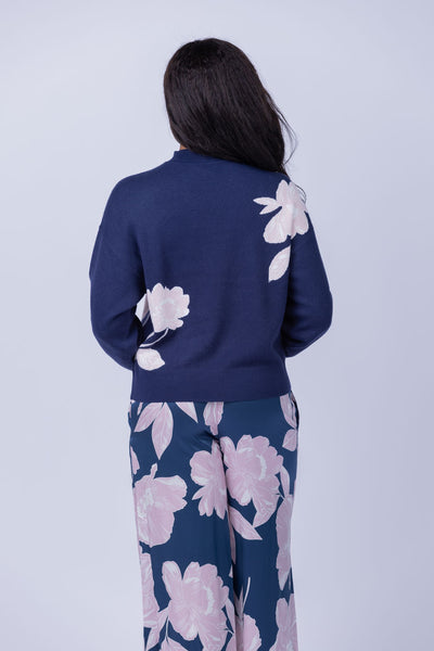 Christy Lynn Brookie Sweater in Midnight Blossom