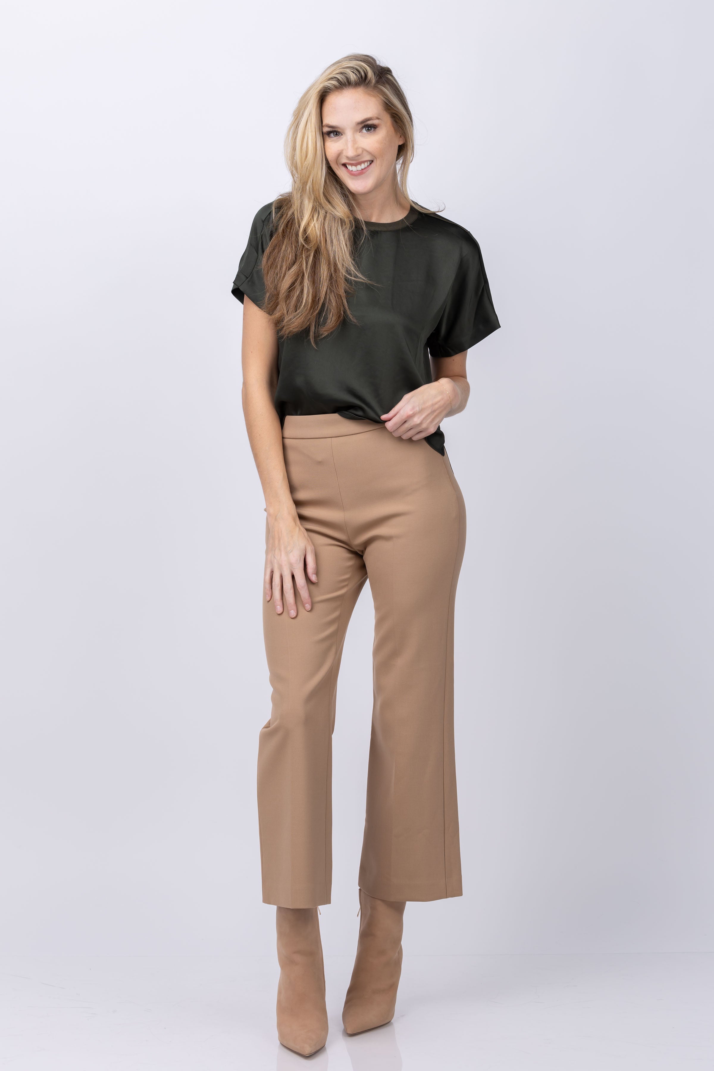 Simkhai Mackenzie Straight Pants in Camel