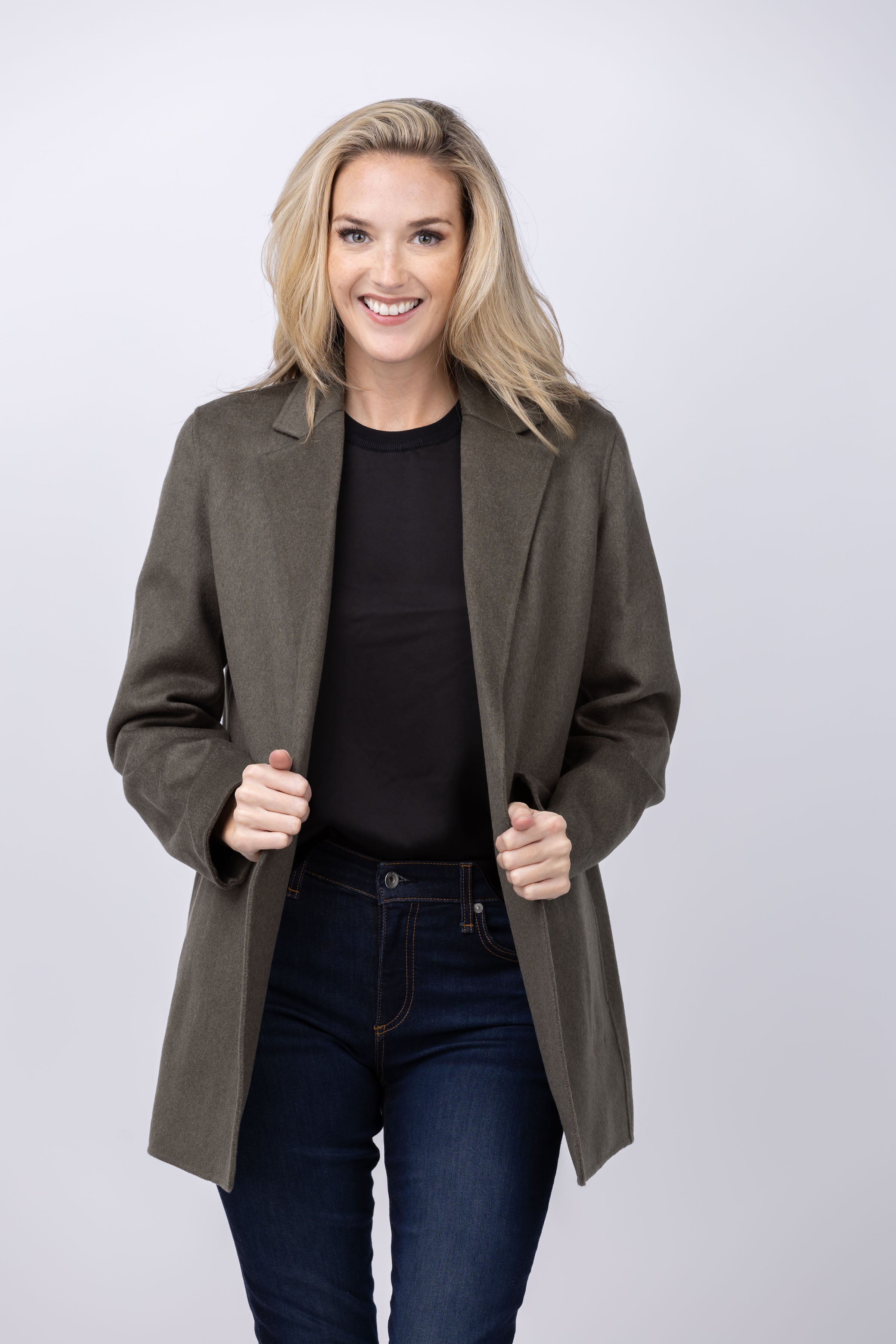 美品✨22AW セオリー CLAIRENE LUXE NEW DIVIDE Theory Jacket Women's Clairene Wool Coat Luxe New Divide MED or