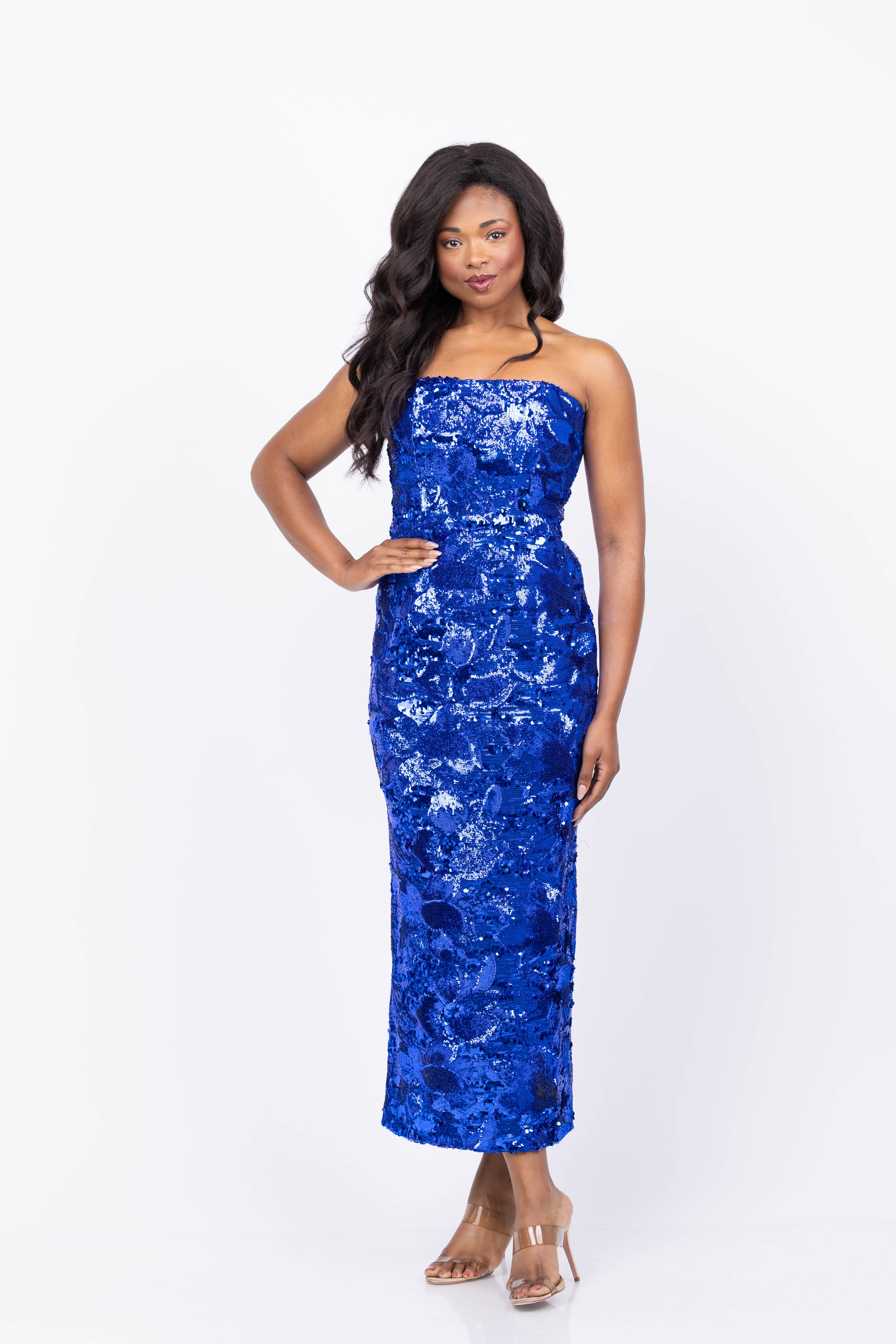 sachin and babi light blue dress Helsi Leslie Dress in Royal Blue
