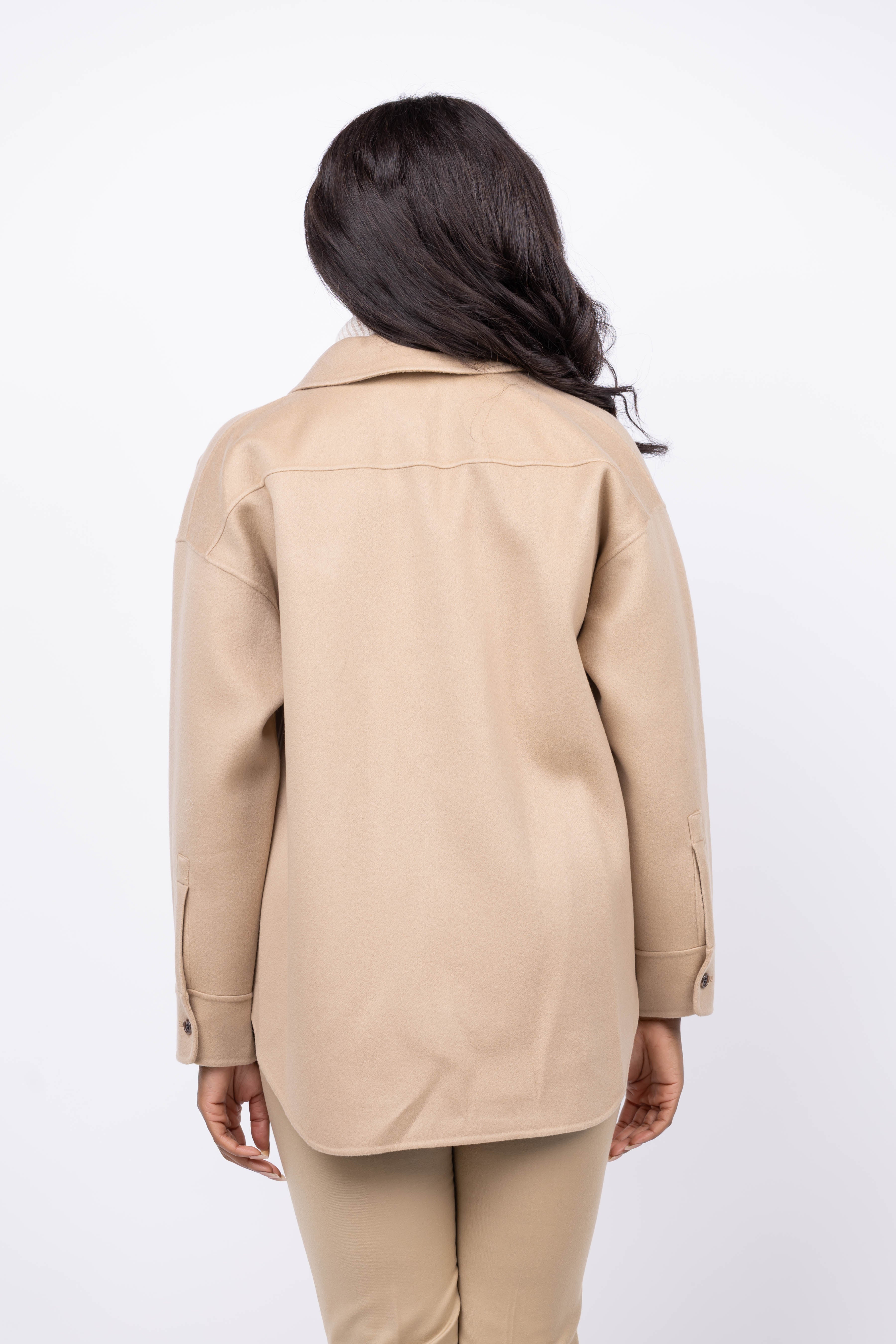 NOMINATE Kelly Lady M 半袖 ジャケッ theory Theory Shirt Jacet in New Camel