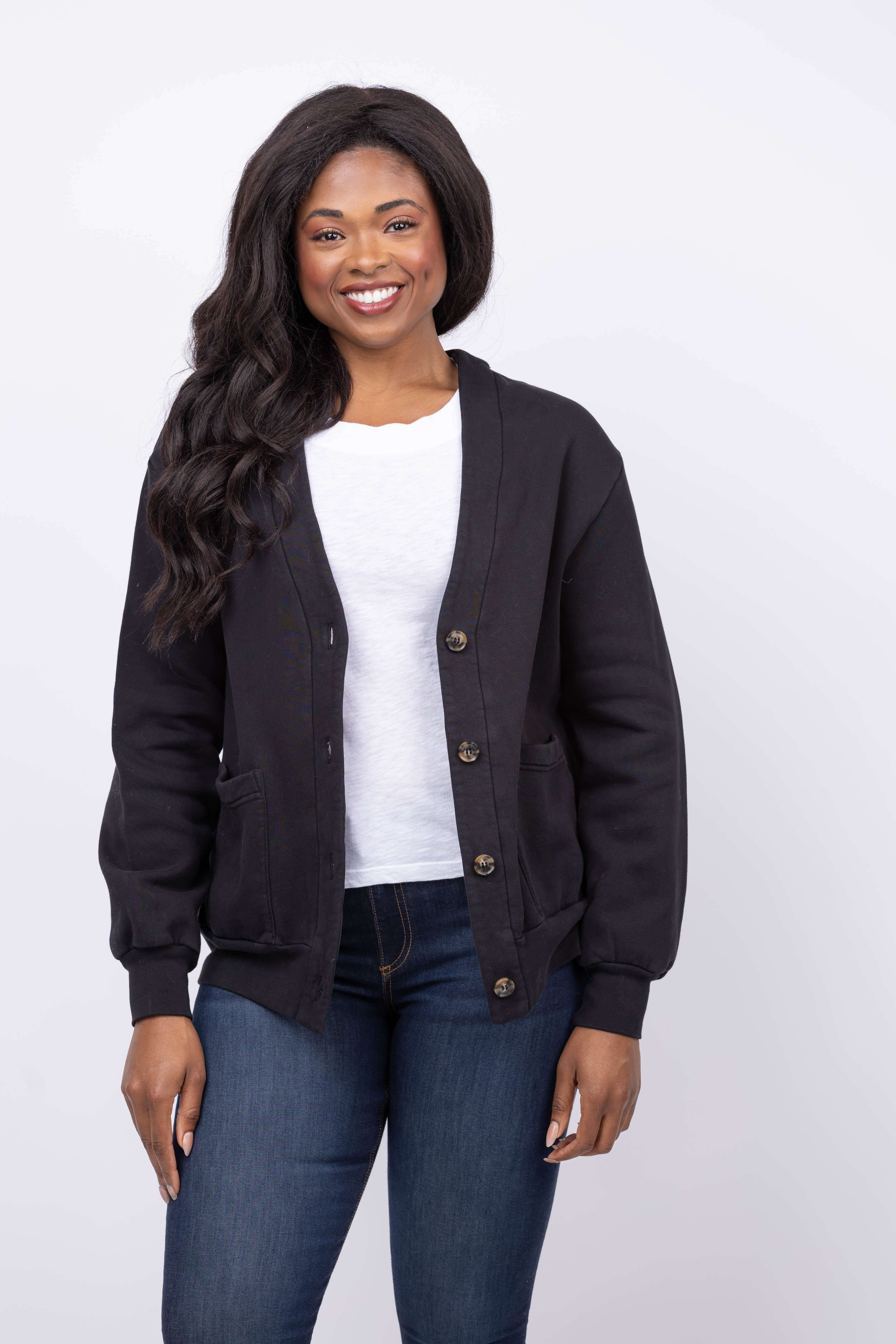 XiRENA Benny Cardigan in Black