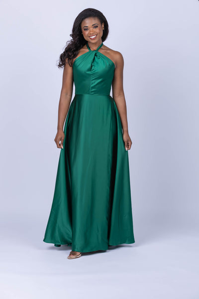 Amsale Dress in Emerald