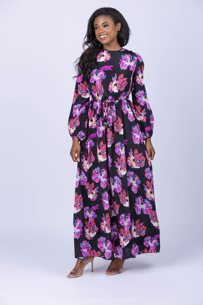 DVF Sydney Maxi Dress in Painted Blossom