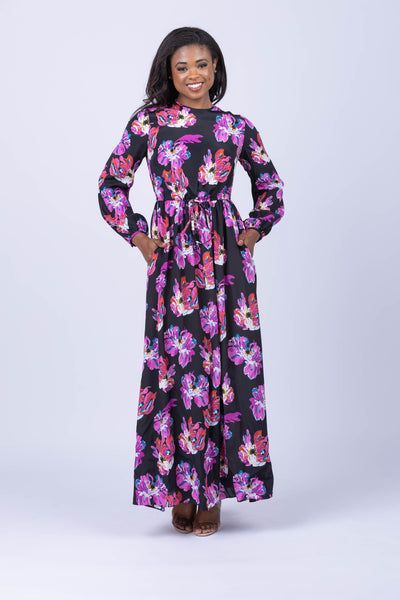DVF Sydney Maxi Dress in Painted Blossom