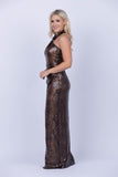 Halston Umbra Gown in Lace Sequin