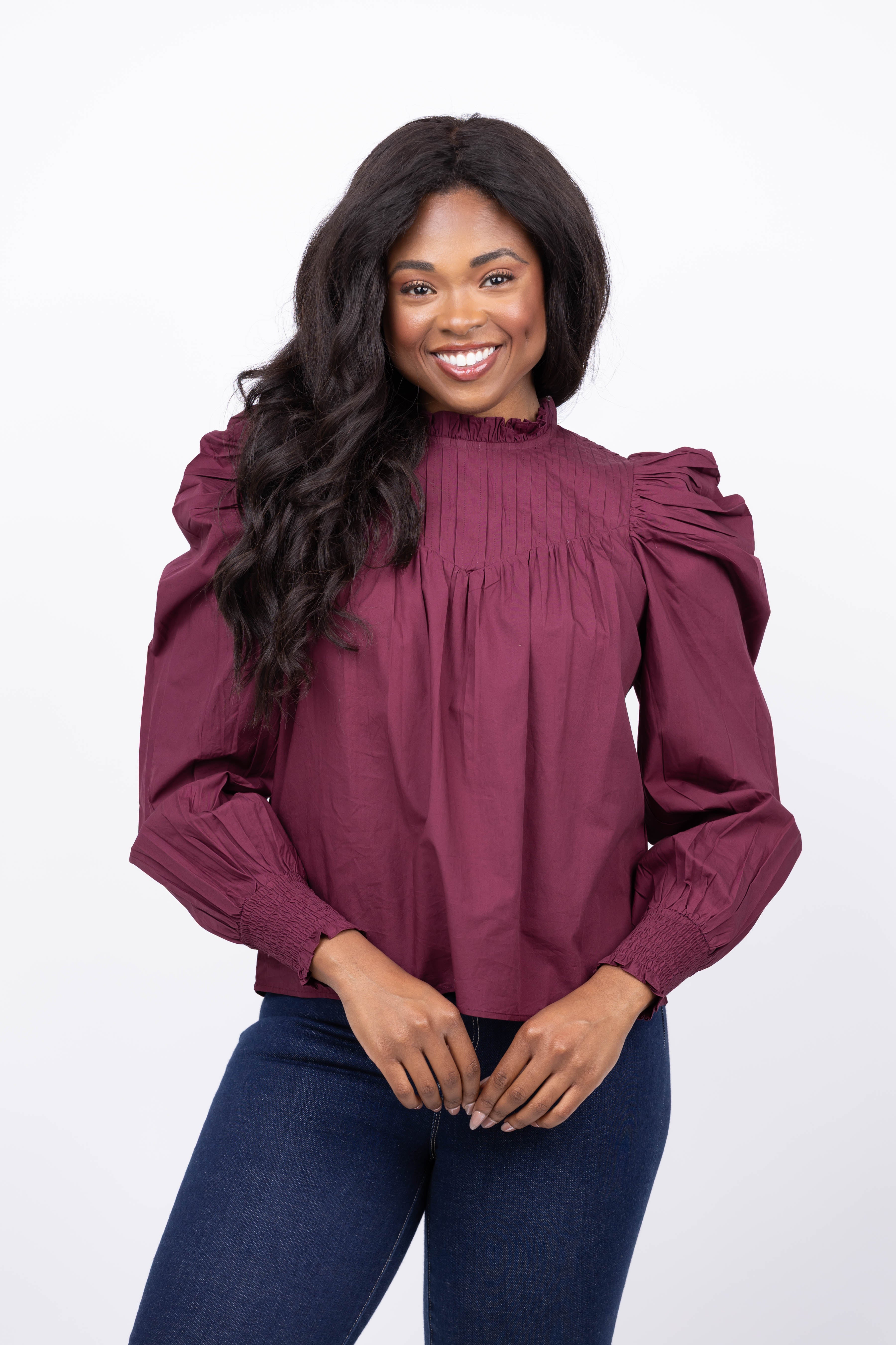 Cleobella Irina Blouse in Zinfandel