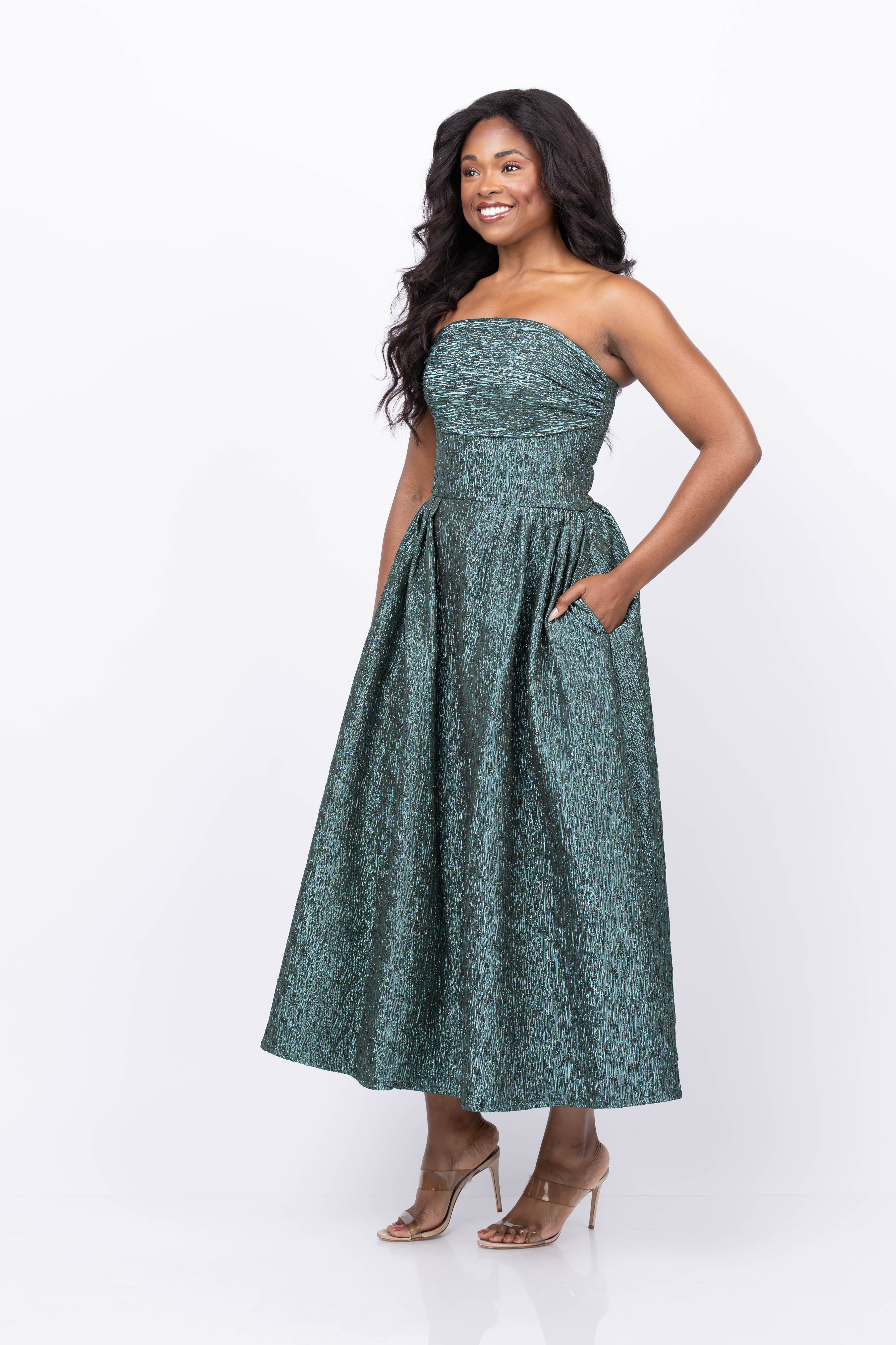 Shoshanna Lillia Dress in Teal
