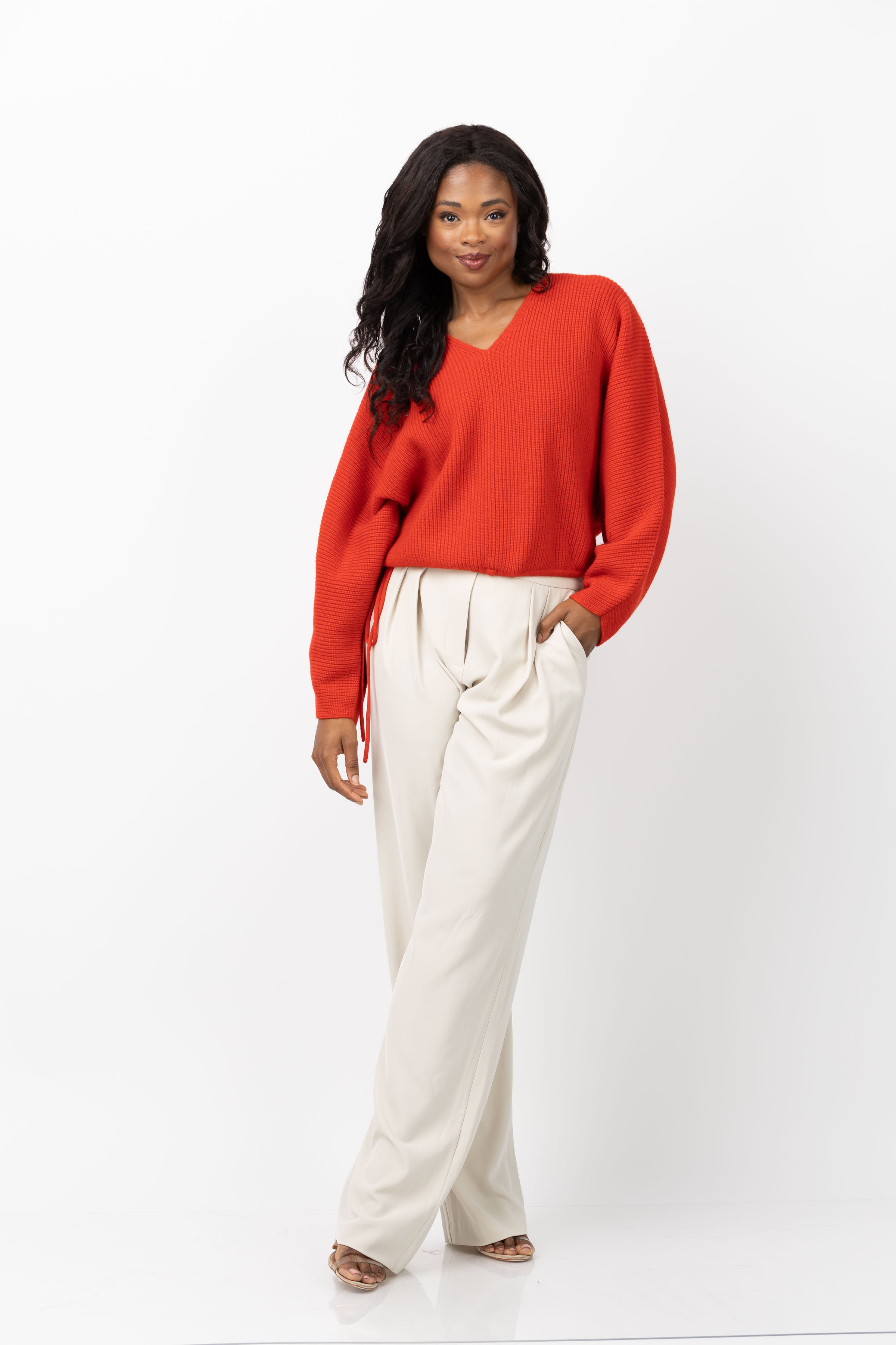 The Sei Double Pleated Trousers in Oyster The Sei Double Pleated Trousers in Oyster