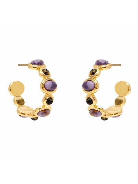 Mignonne Gavigan Lux Betty Pearl Hoop Earrings