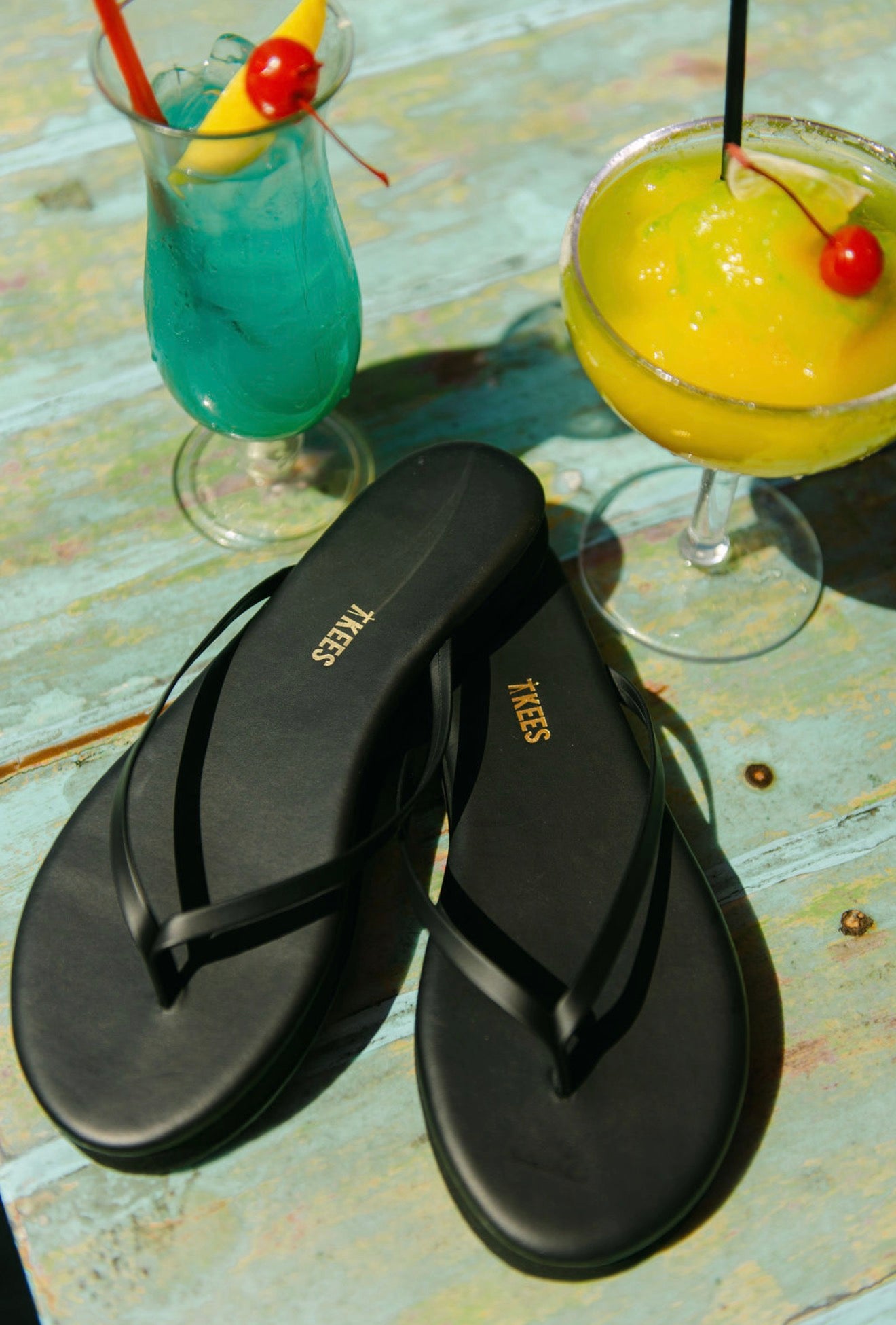 TKEES Platform Lily Flip Flops in Sable