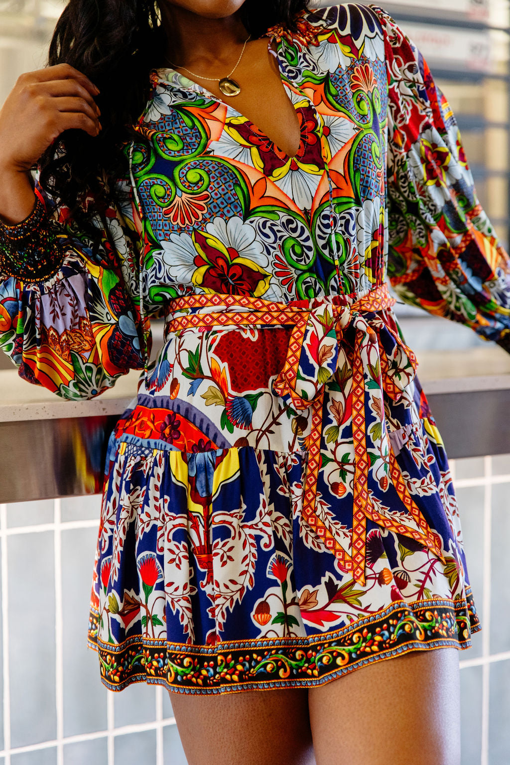 Alice + Olivia Sadie Shirt Dress in On The Road Alice + Olivia Sadie Shirt Dress in On The Road