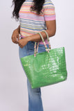 Let & Her Provence Handbag in Grass Green