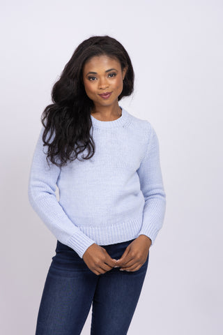 White + Warren Lofty Cashmere-Silk Blend Shrunken Sweatshirt