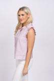 Central Park West Babette Sleeveless Top in Lavender