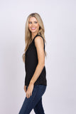 Nic+Zoe Easy Day To Night Top In Black Onyx