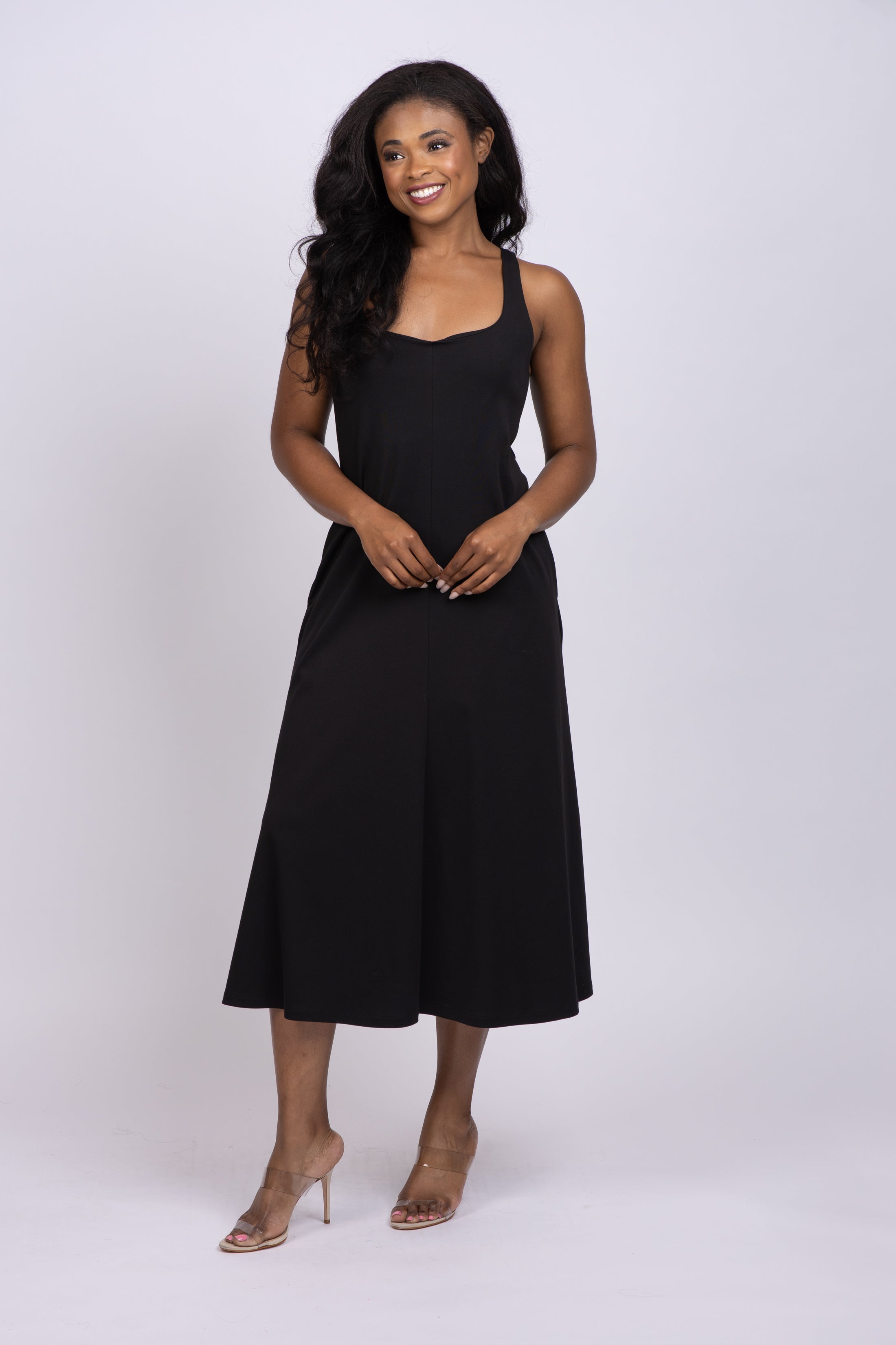 Vince slip dress clearance black