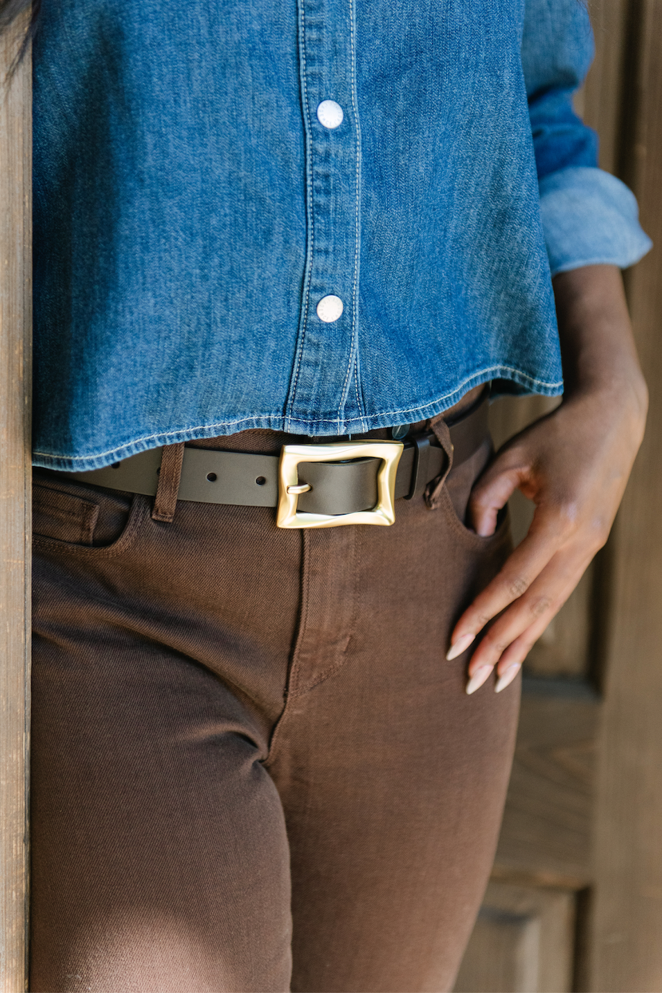 Rag & Bone Waverly Belt in Dark Espresso