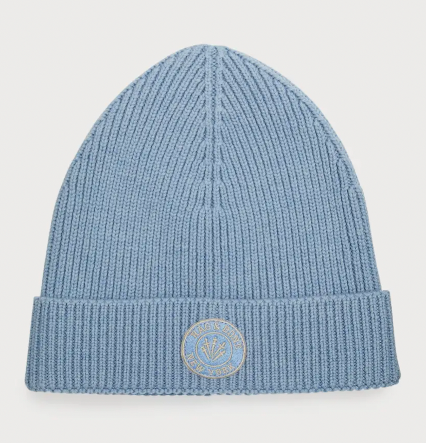 Rag & Bone Charlie Beanie in Light Blue display picture 3