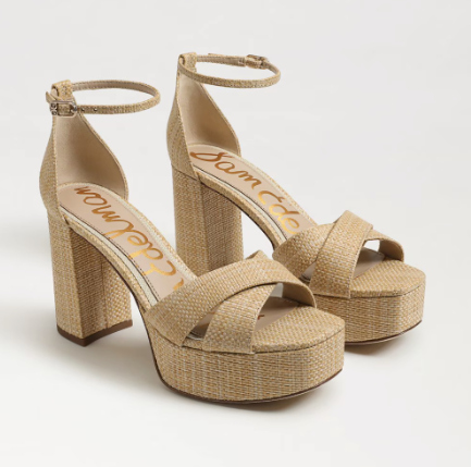 Julian Sam Edelman Jullian Platform Heel in Beachwood Weave