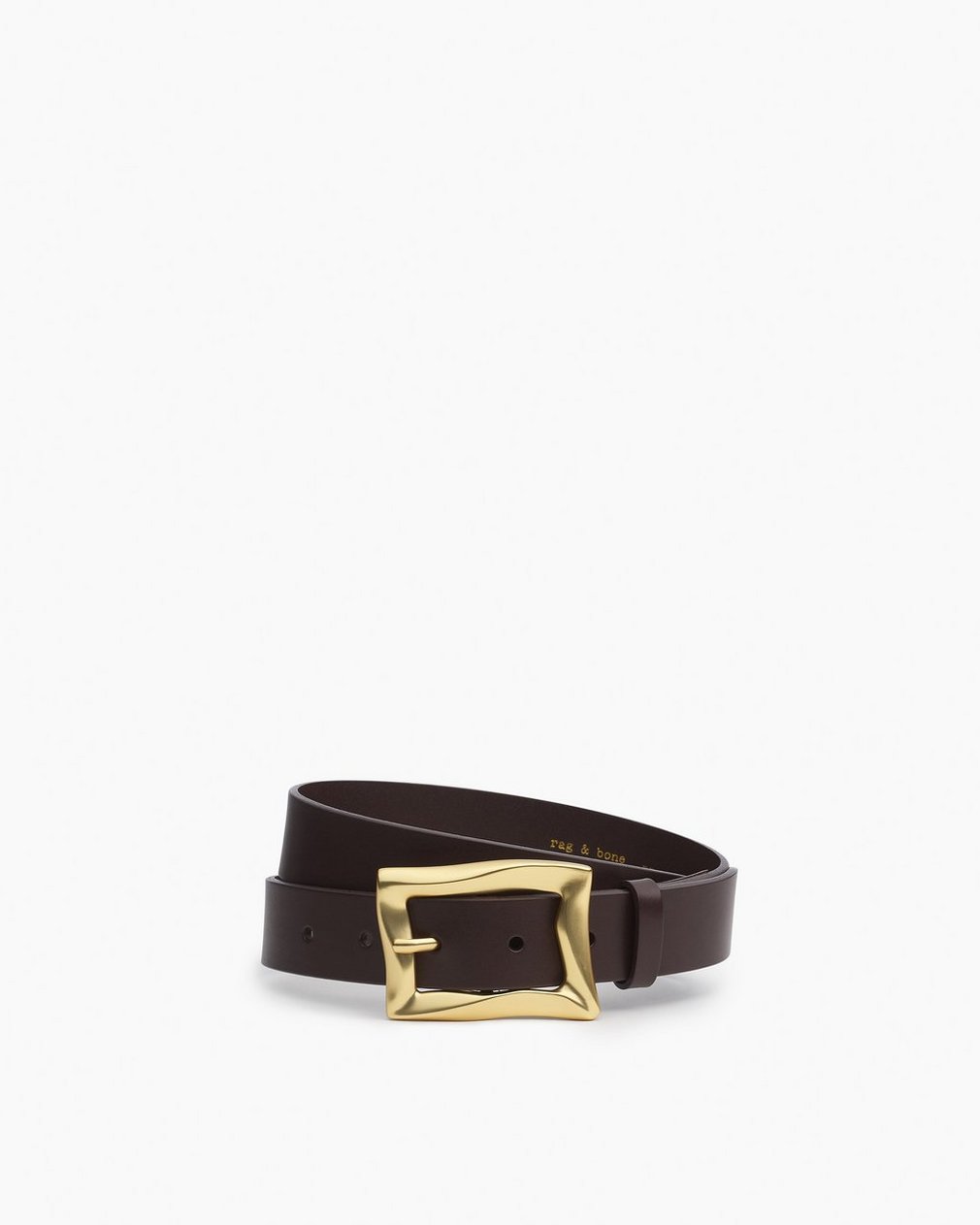 RRL傑作 【WAVERLY WOOVEN】LEATHER BELT Rag & Bone Waverly Belt in Dark Espresso