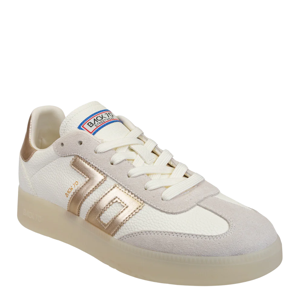バンニュートリサテン７５０ml Back 70 Boston 2502 Sneaker in Metallic Gold