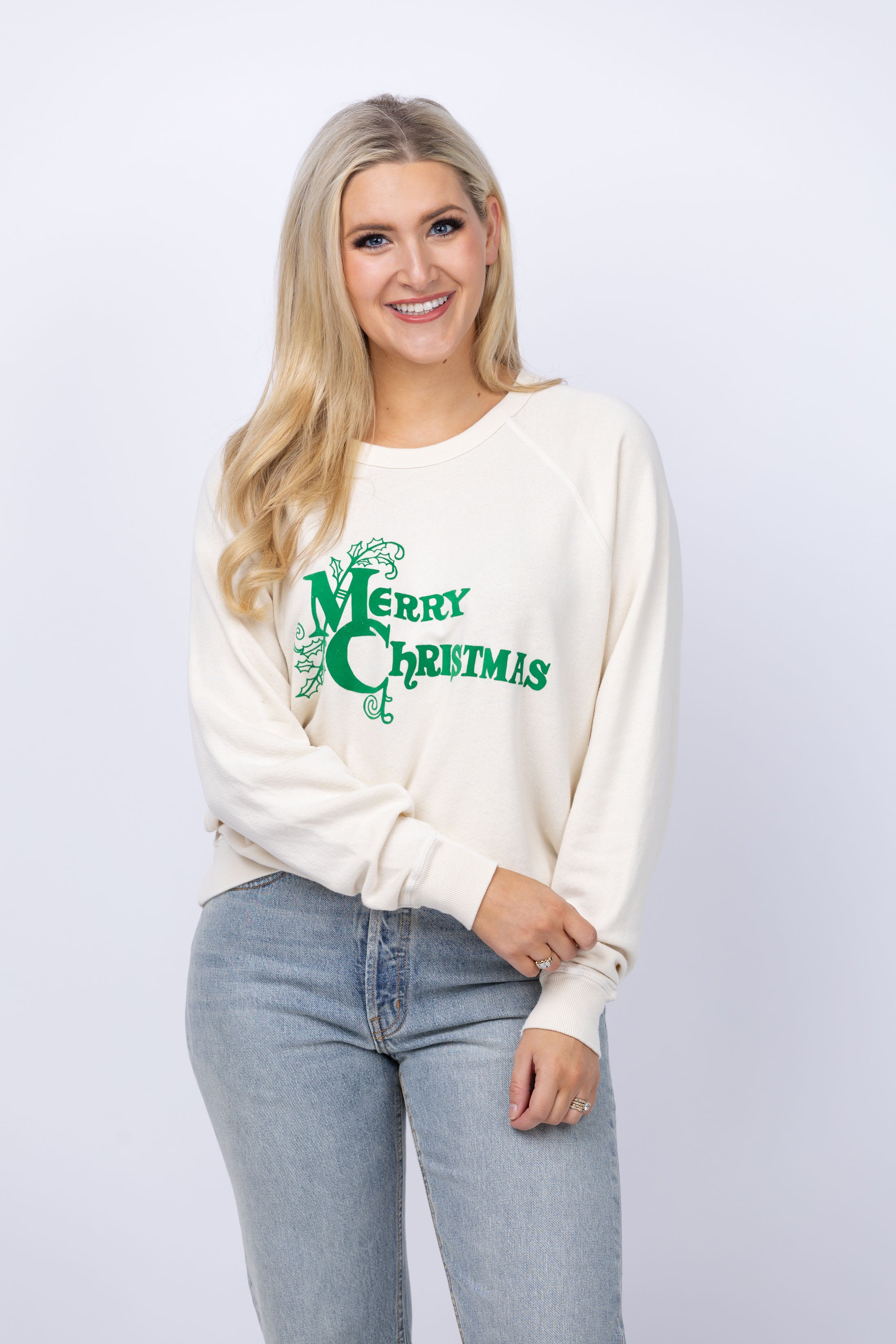 The Great. The College Sweatshirt in Washed White