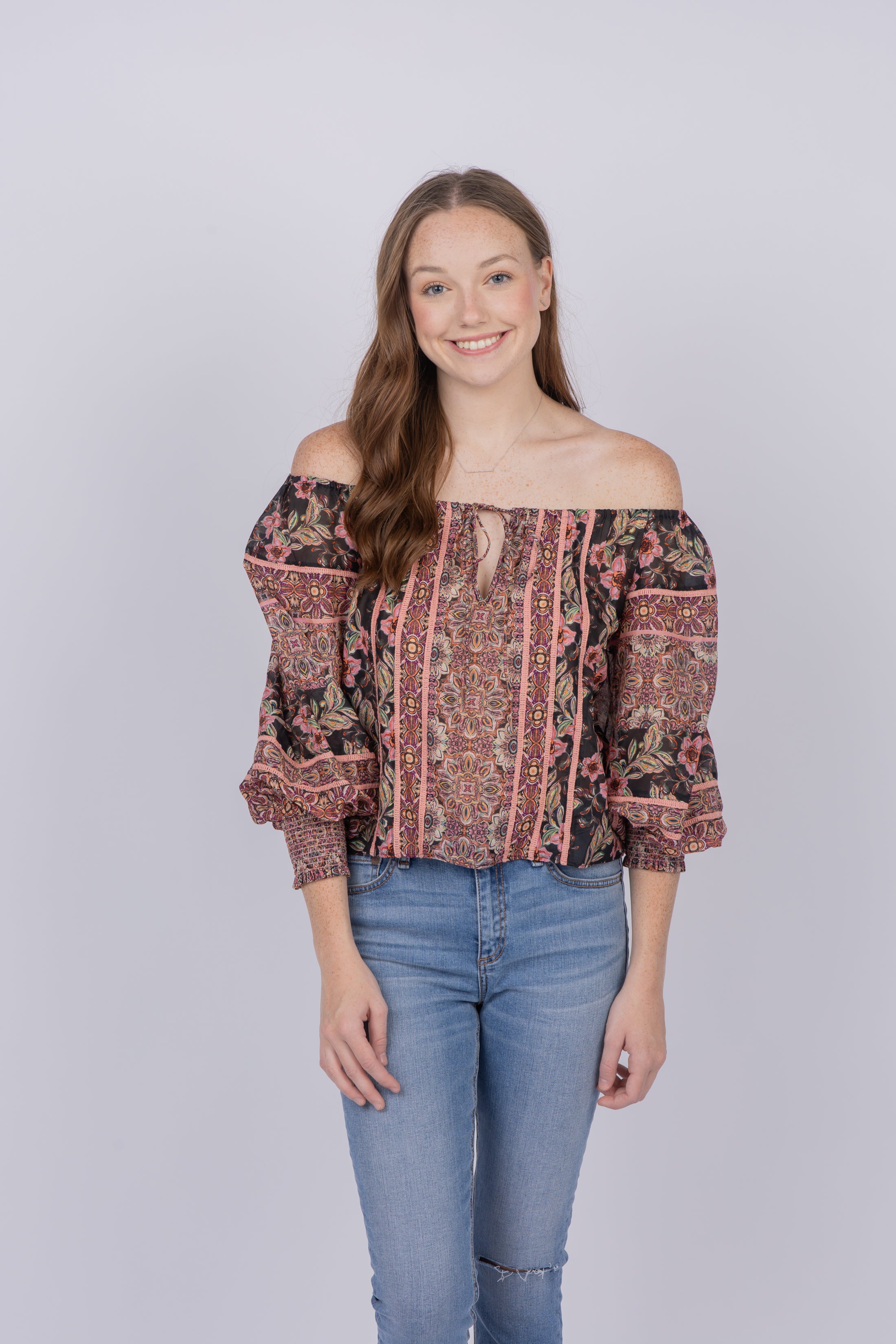 Alice and olivia discount off the shoulder top