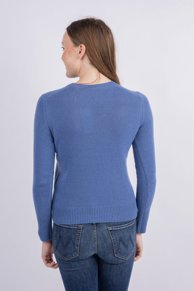 Vince Classic Crew Neck Sweater in River