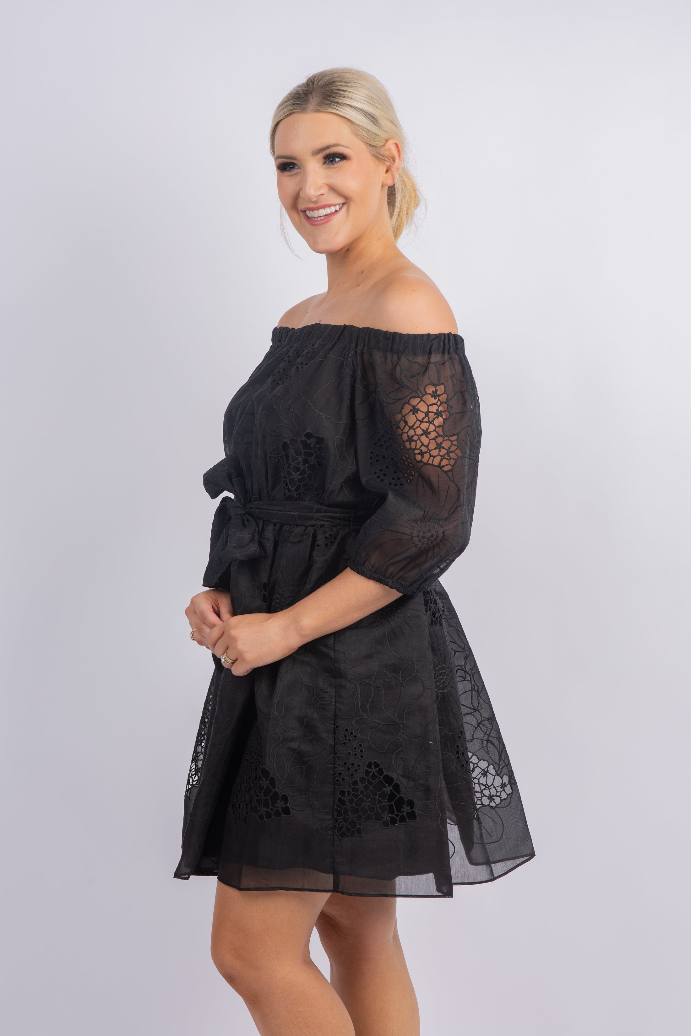 Shoshanna off the shoulder dress sale