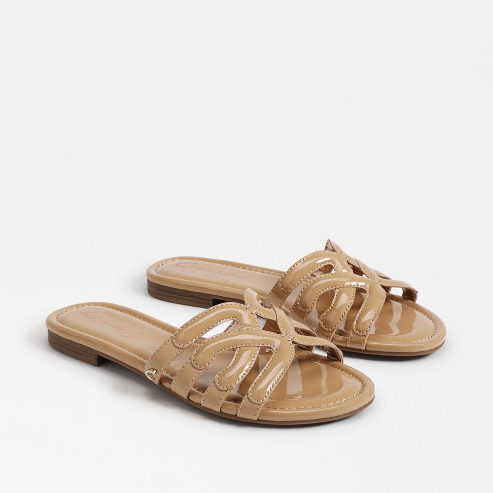 Sam Edelman Circus Cat Slide Sandal in Almond CoatTails