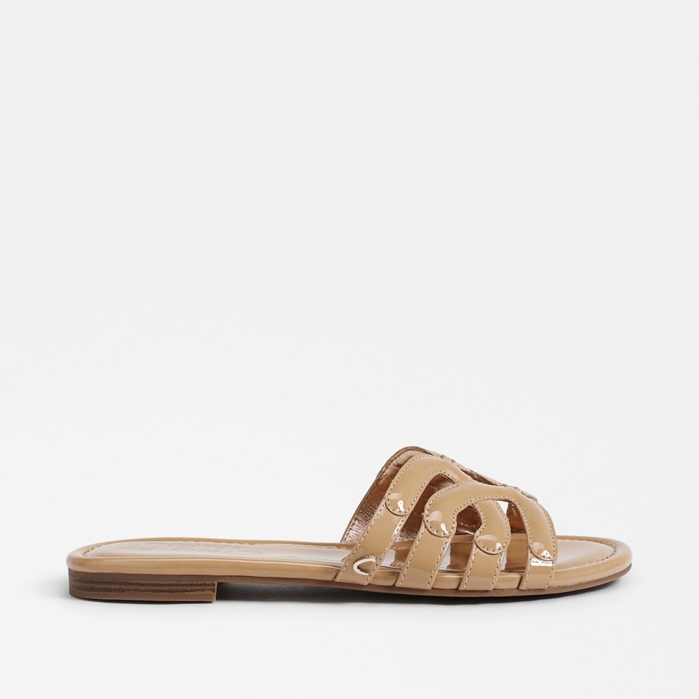 Sam Edelman Circus Cat Slide Sandal in Almond CoatTails