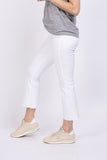 L'AGENCE Kendra H/R Crop Flare in Blanc